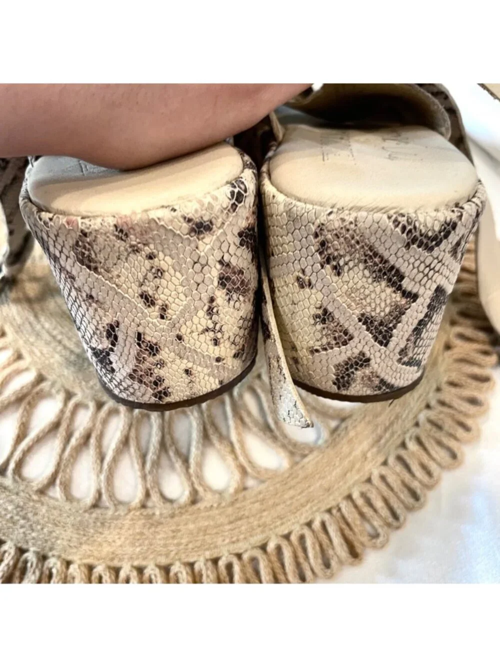 Matisse x AmuseSociety Runway Platform Sandal in Snakeskin Size 9